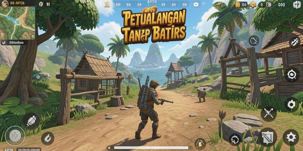 Tampilan gameplay API36 yang menakjubkan dalam dunia terbuka.