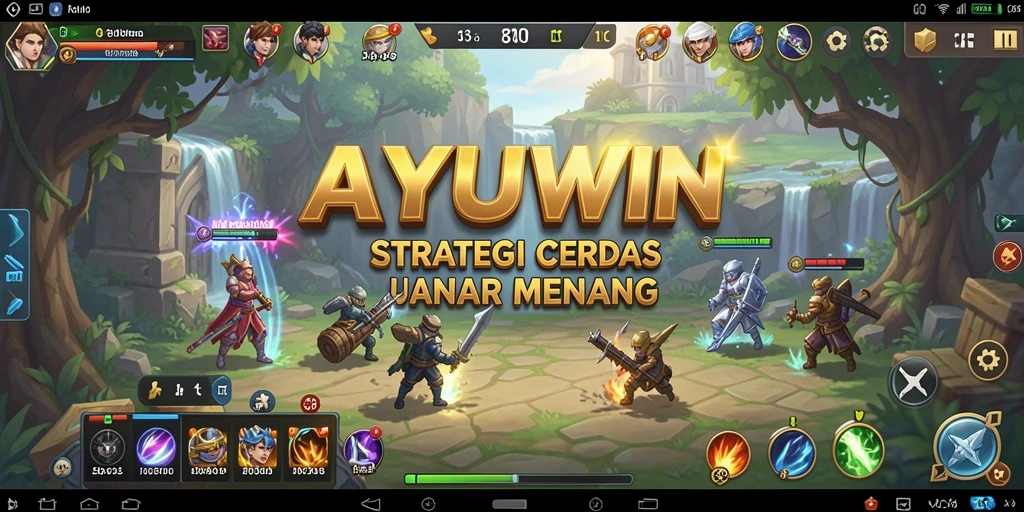 Tangkapan layar AYUWIN memperlihatkan pertempuran strategis yang menegangkan.