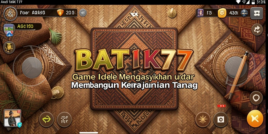 Screenshot utama BATIK77 menampilkan momen menciptakan batik yang menawan.