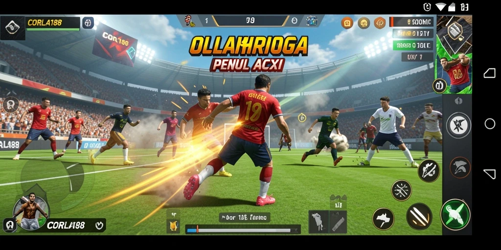 Tampilan menarik dari gameplay di CORLA188 yang penuh aksi olahraga.