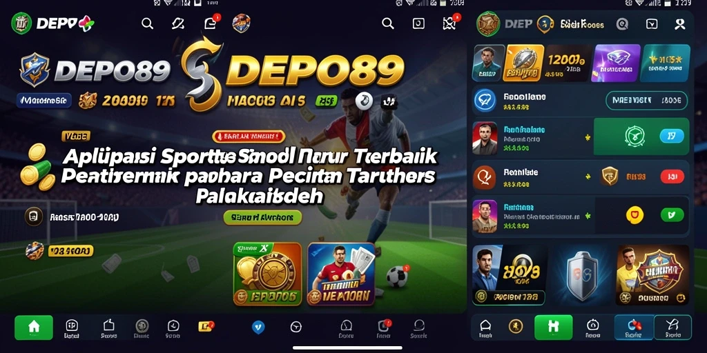 Tampilan layar DEPO89 menampilkan berbagai pilihan taruhan olahraga.