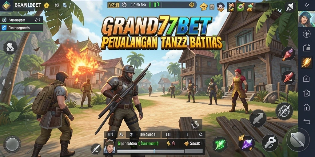 Tampilan gameplay yang menawan di dunia terbuka GRAND77BET.