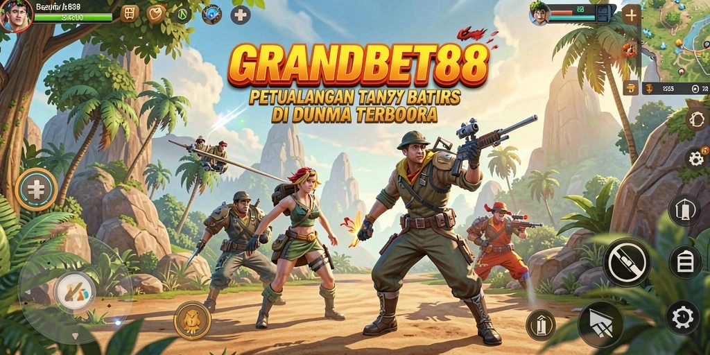 Menampilkan aksi seru dalam dunia terbuka GRANDBET88.
