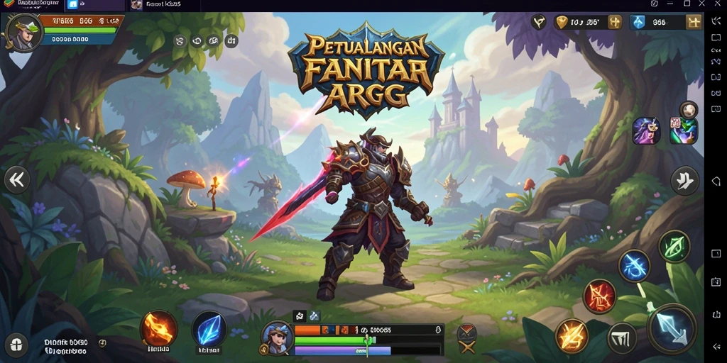 Tangkapan layar menunjukkan aksi seru dalam pertempuran ARPG.