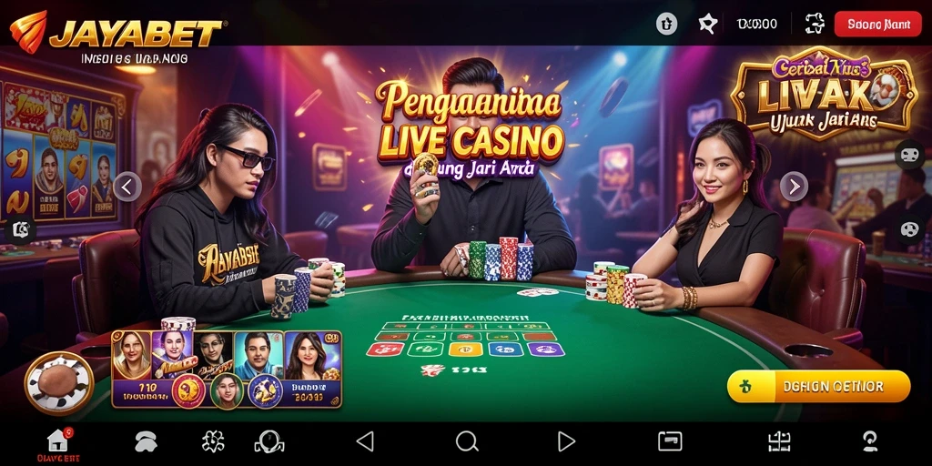 Gameplay Live Casino yang mengasyikkan dan interaktif di JAYABET.