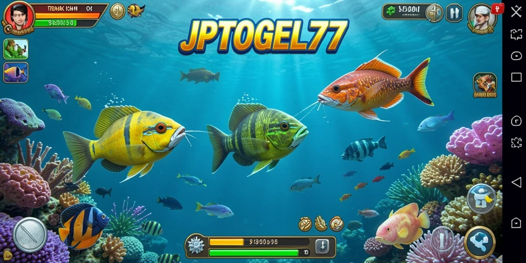Tampilan gameplay Tembak Ikan yang seru dan dinamis.