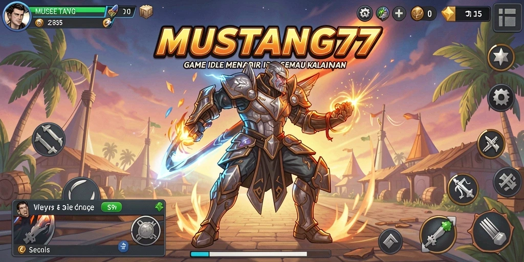 Tampilan gameplay <strong>MUSTANG77</strong> yang menggambarkan keseruan dalam bermain Idle.