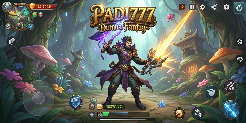 Tampilkan gameplay seru PADI777 dengan karakter yang beraksi.