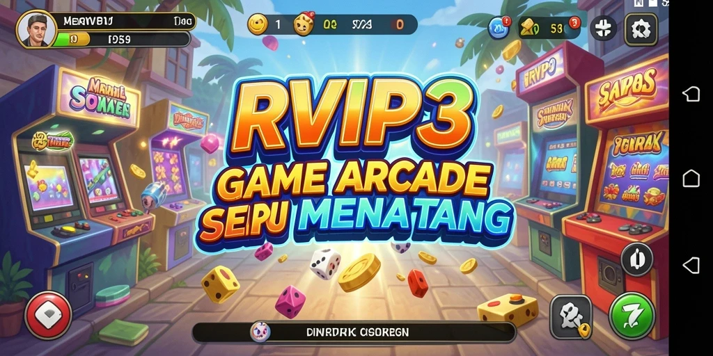 Screenshot dari gameplay seru RVIP3 dalam mode Arcade.