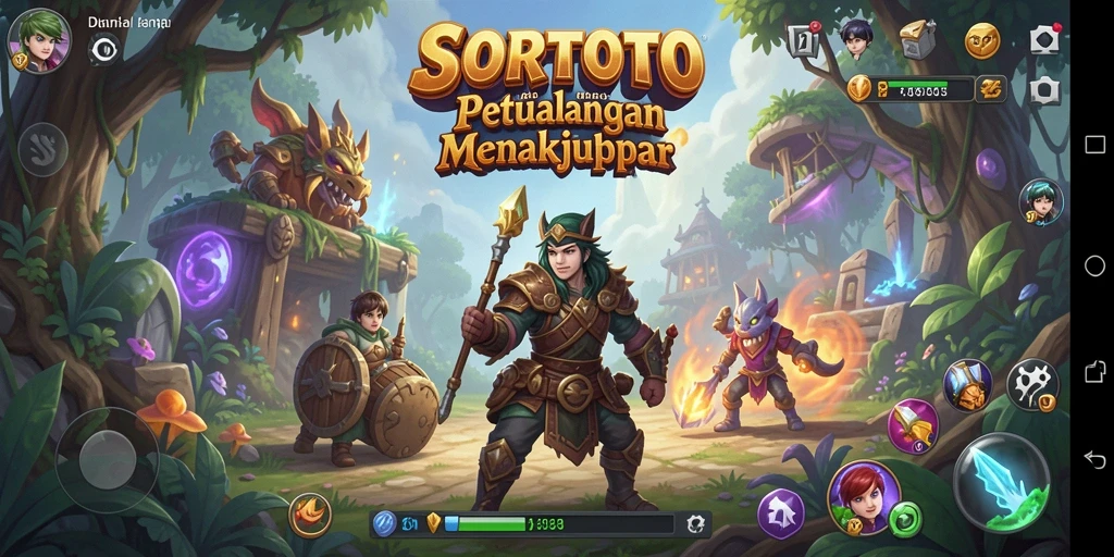Gambaran gameplay SORTOTO yang menakjubkan dan penuh aksi.