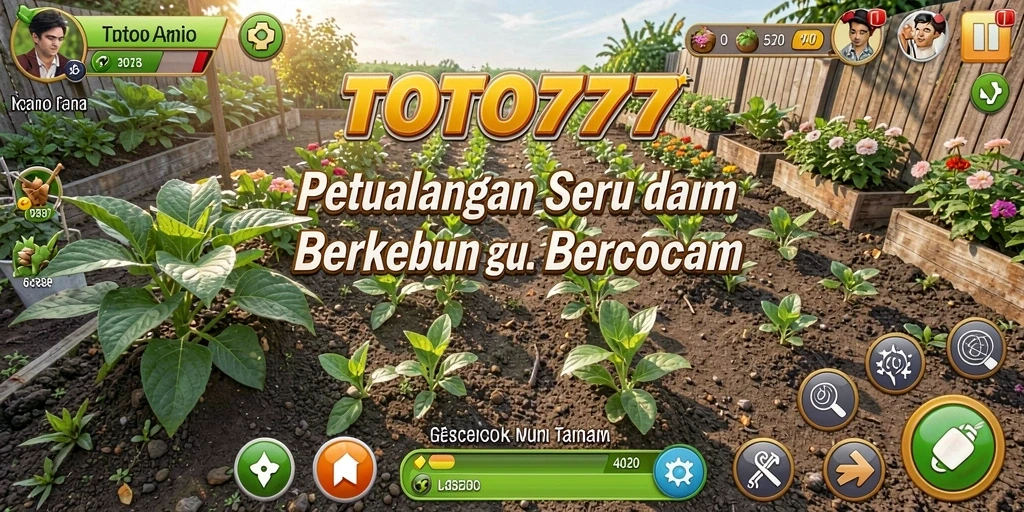 Tampilan gameplay TOTO777 yang menarik saat merawat tanaman.