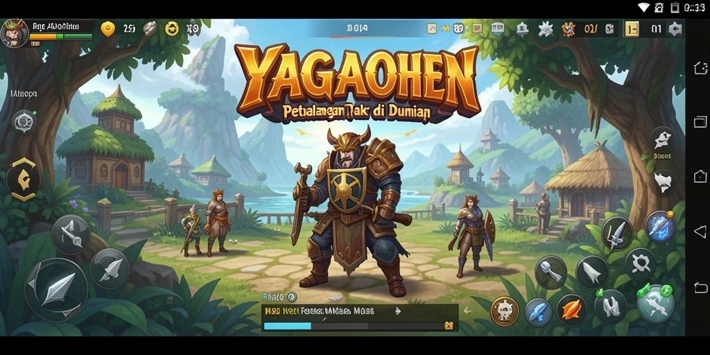 Tampilan gameplay YAGAOHEN yang menakjubkan dan penuh petualangan.
